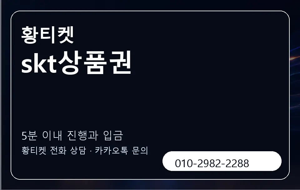 skt상품권 황티켓 캐러셀 6