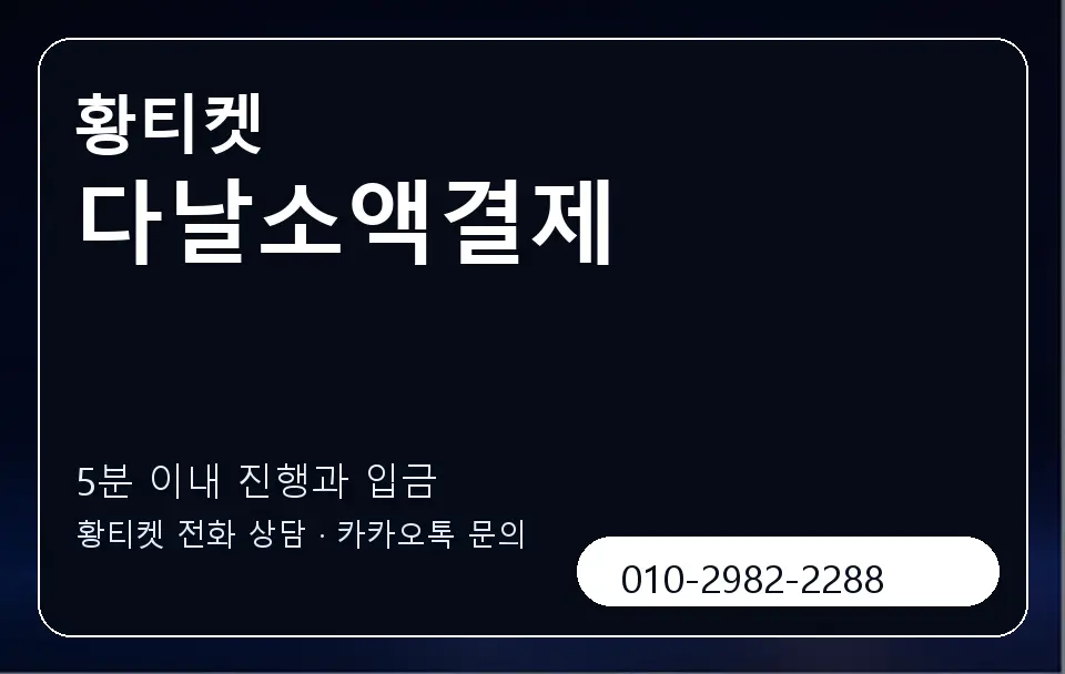 다날소액결제 황티켓 캐러셀 6