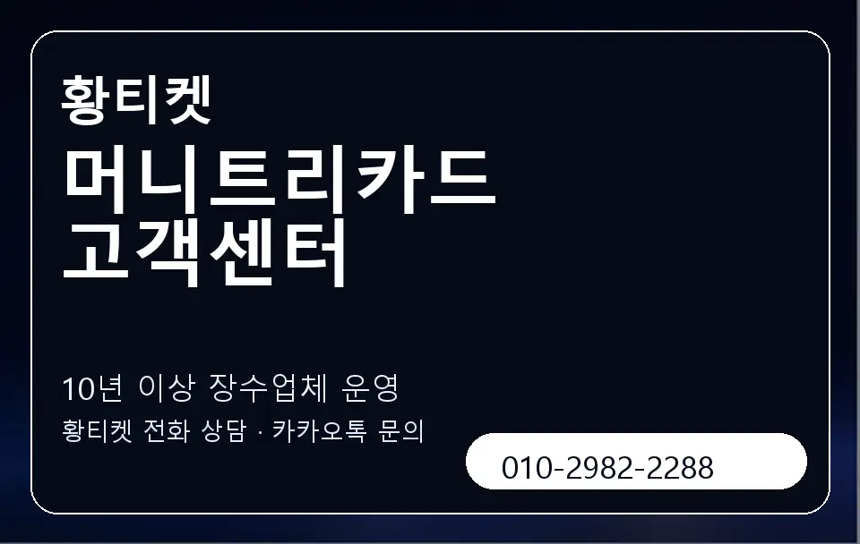 머니트리카드 고객센터 황티켓 캐러셀 5