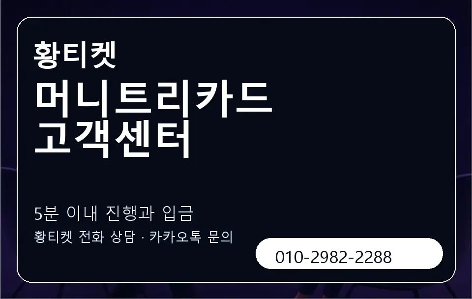 머니트리카드 고객센터 황티켓 캐러셀 6