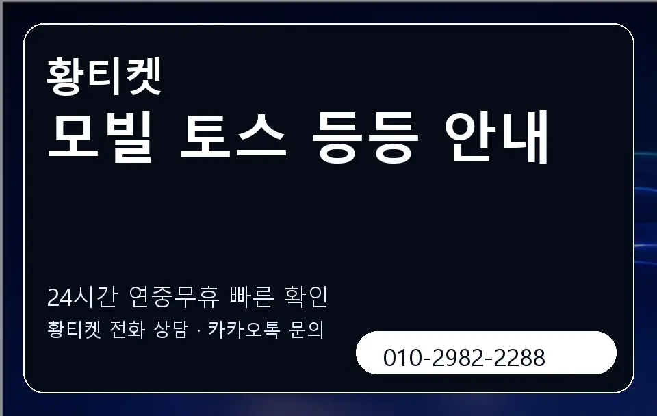 모빌 토스 등등 안내 황티켓 캐러셀 2