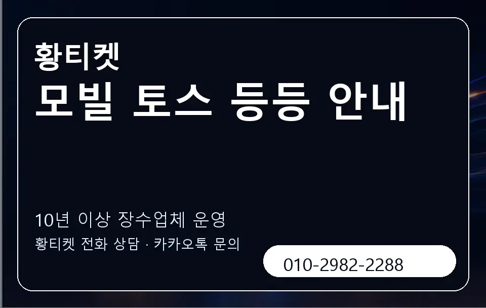 모빌 토스 등등 안내 황티켓 캐러셀 5