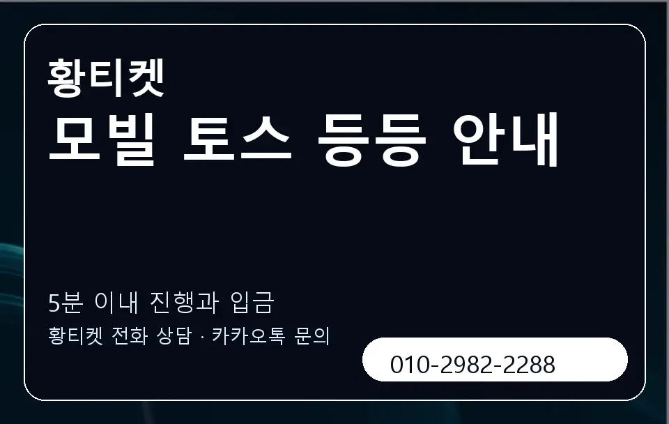 모빌 토스 등등 안내 황티켓 캐러셀 6