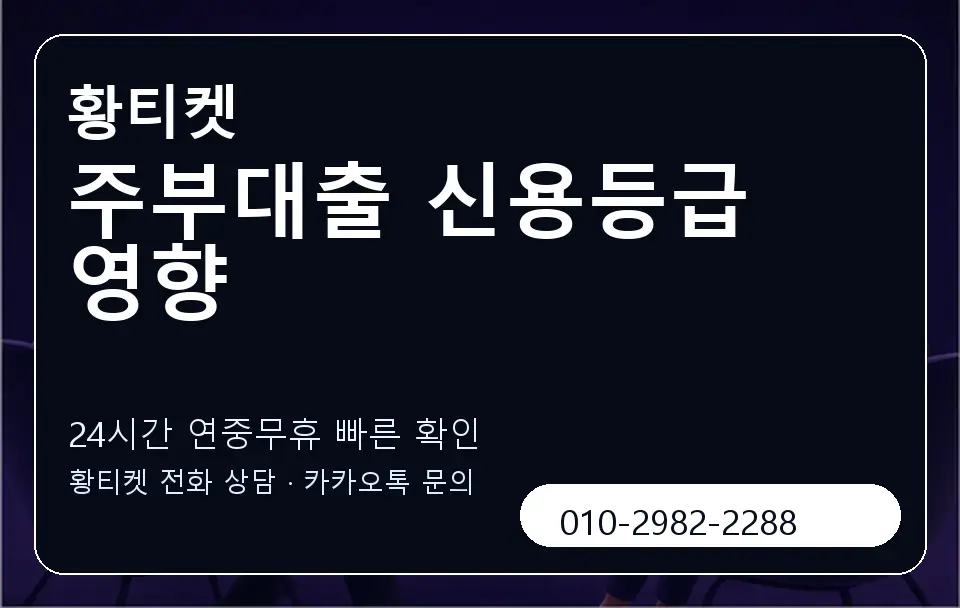 주부대출 신용등급 영향 황티켓 캐러셀 2