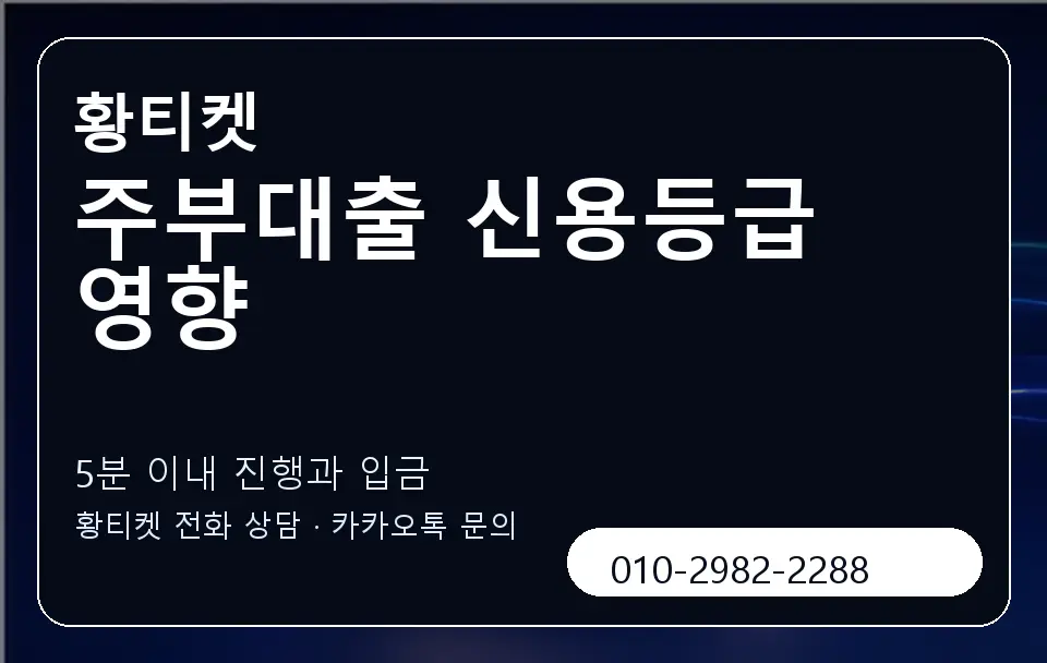 주부대출 신용등급 영향 황티켓 캐러셀 6