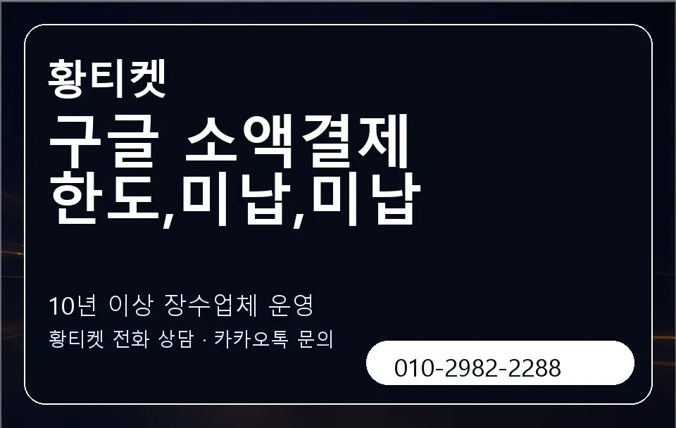 구글 소액결제 한도,미납,미납 황티켓 캐러셀 5