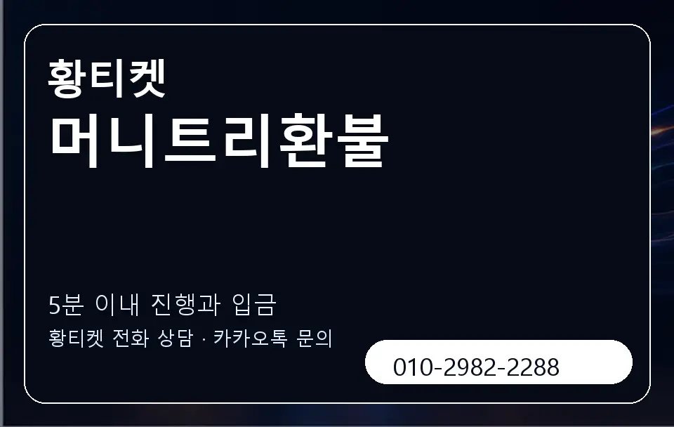 머니트리환불 황티켓 캐러셀 6