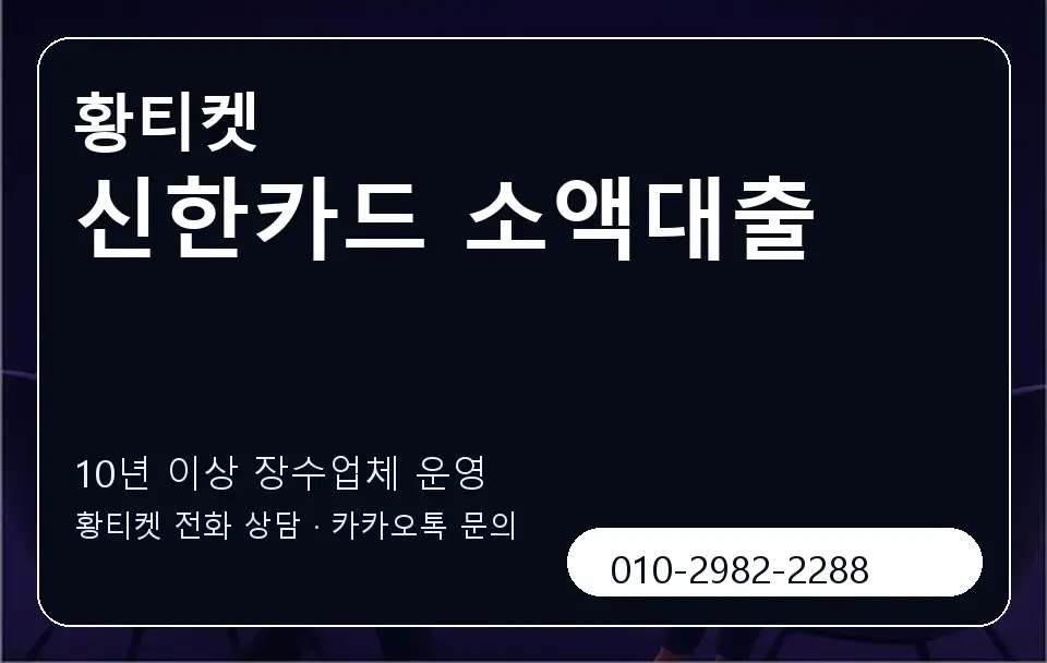 신한카드 소액대출 황티켓 캐러셀 5