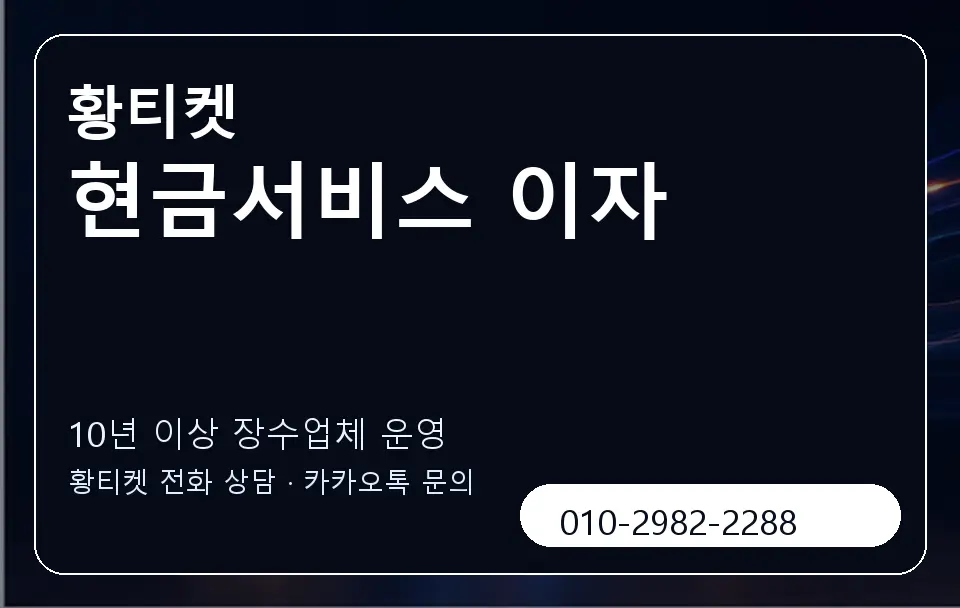 현금서비스 이자 황티켓 캐러셀 5