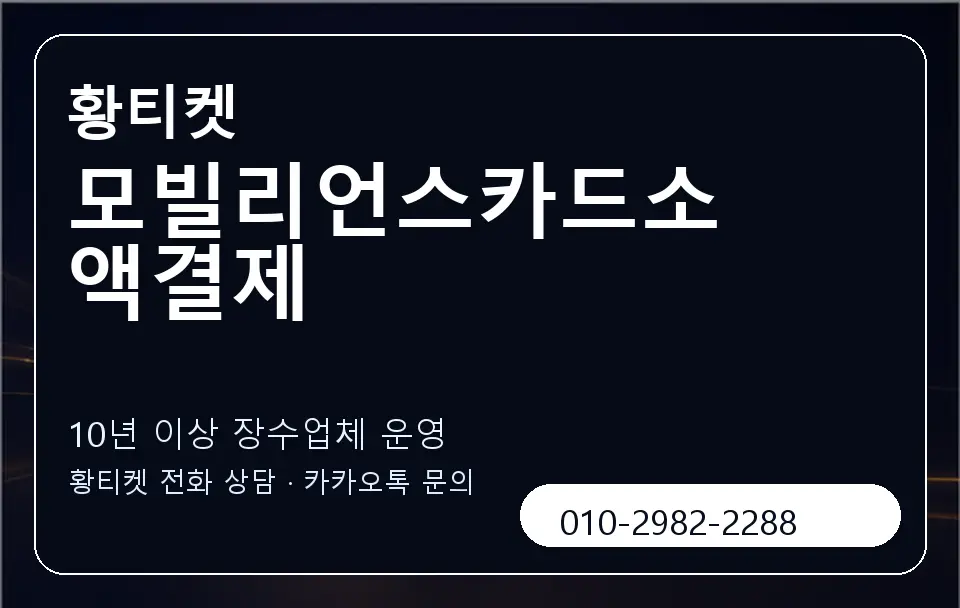 모빌리언스카드소액결제 황티켓 캐러셀 5