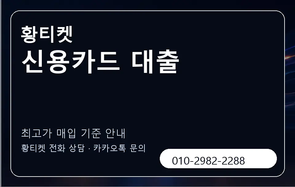 신용카드 대출 황티켓 캐러셀 3