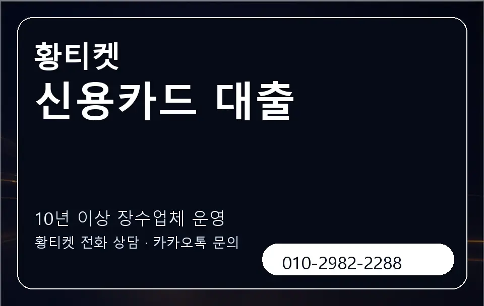 신용카드 대출 황티켓 캐러셀 5