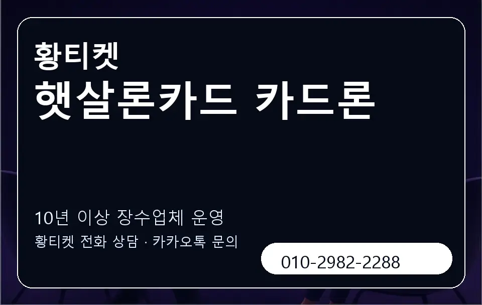 햇살론카드 카드론 황티켓 캐러셀 5