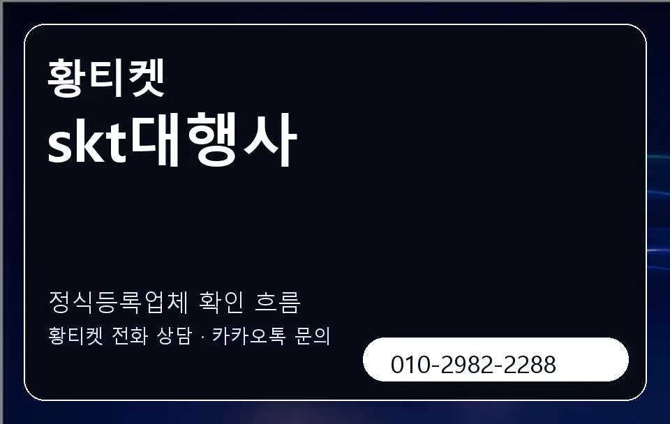 skt대행사 황티켓 캐러셀 4