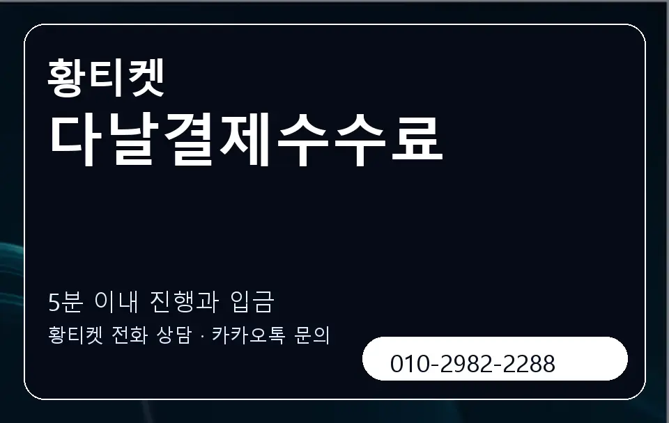 다날결제수수료 황티켓 캐러셀 6