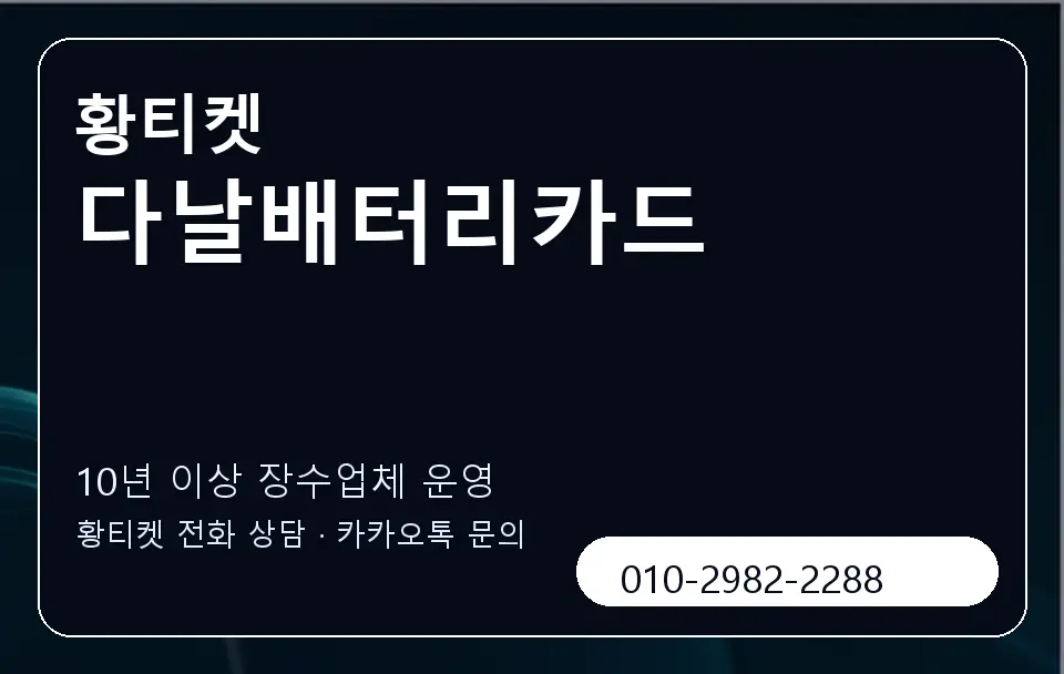 다날배터리카드 황티켓 캐러셀 5