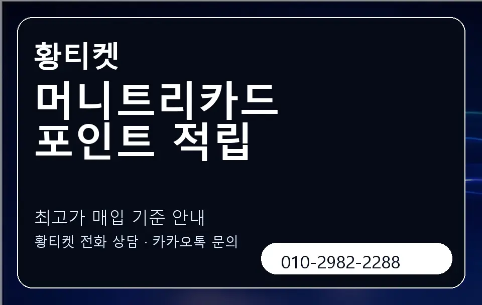 머니트리카드 포인트 적립 황티켓 캐러셀 3