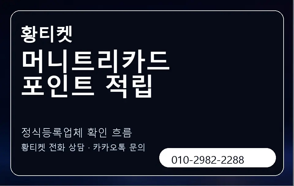 머니트리카드 포인트 적립 황티켓 캐러셀 4
