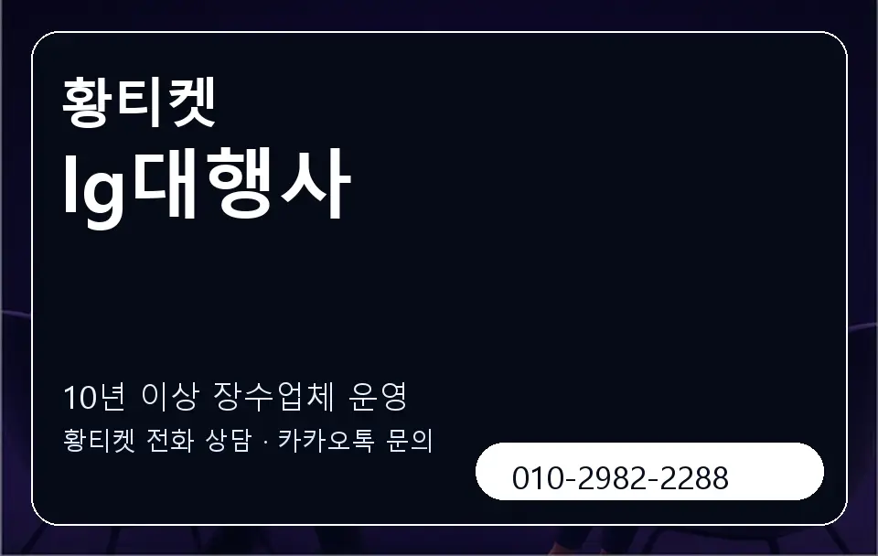 lg대행사 황티켓 캐러셀 5
