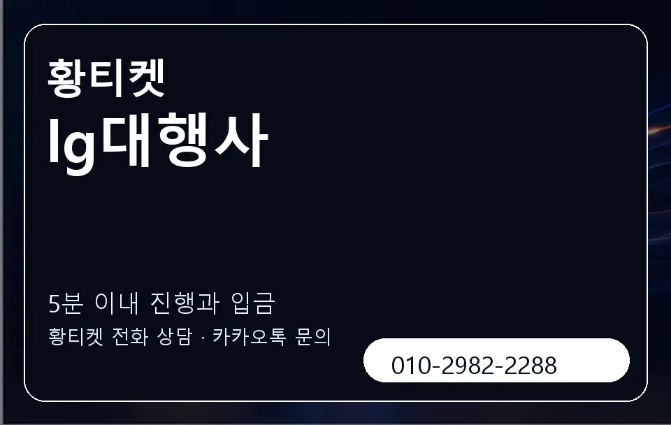 lg대행사 황티켓 캐러셀 6