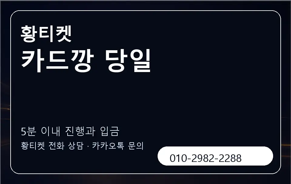 카드깡 당일 황티켓 캐러셀 6