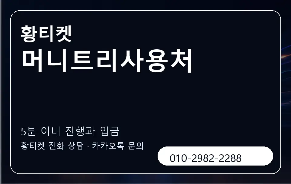 머니트리사용처 황티켓 캐러셀 6