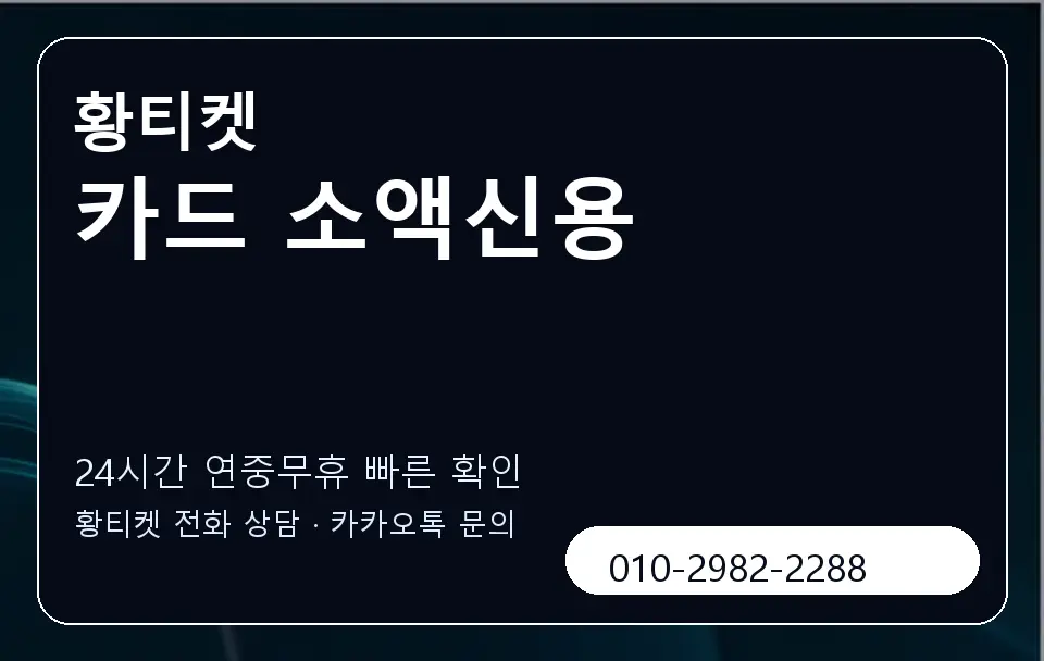 카드 소액신용 황티켓 캐러셀 2