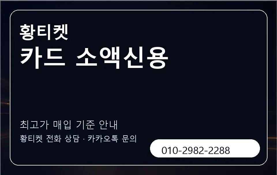 카드 소액신용 황티켓 캐러셀 3