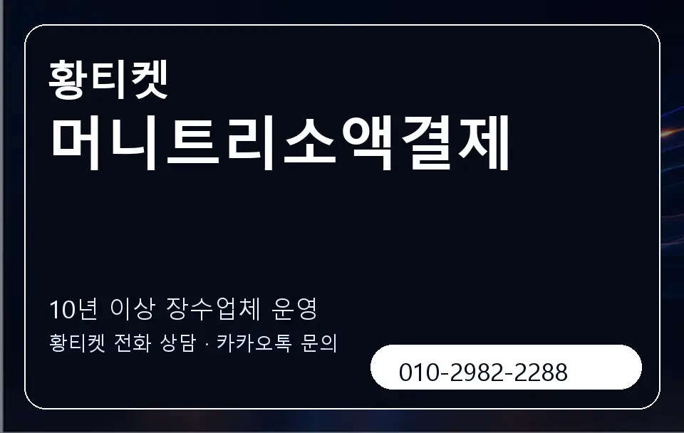 머니트리소액결제 황티켓 캐러셀 5
