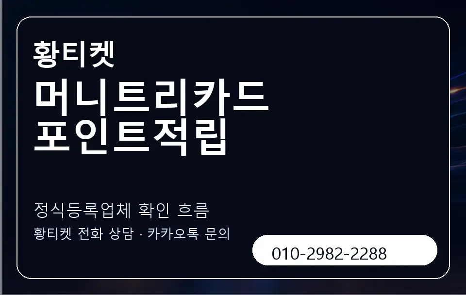 머니트리카드 포인트적립 황티켓 캐러셀 4