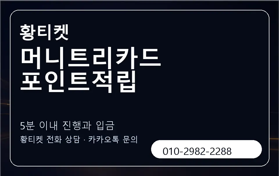 머니트리카드 포인트적립 황티켓 캐러셀 6