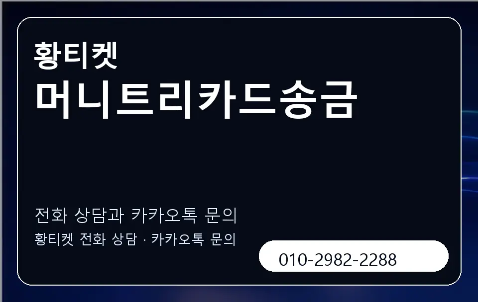 머니트리카드송금 황티켓 캐러셀 1