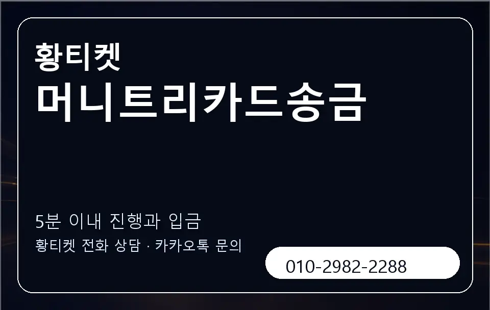 머니트리카드송금 황티켓 캐러셀 6