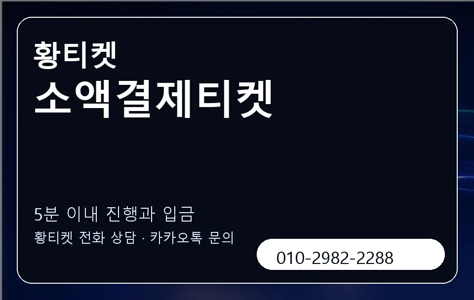 소액결제티켓 황티켓 캐러셀 6