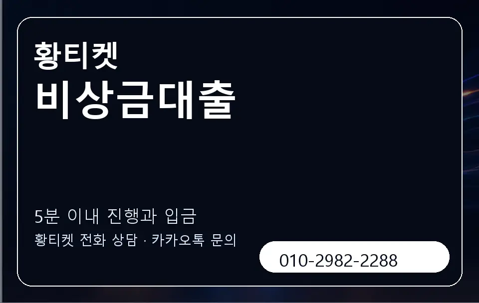 비상금대출 황티켓 캐러셀 6