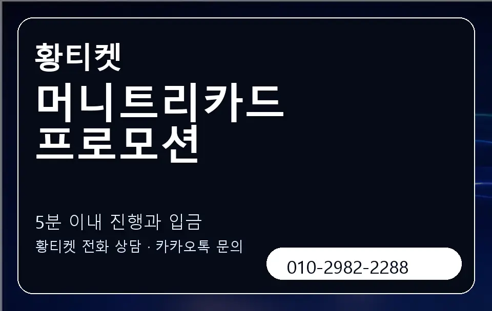 머니트리카드 프로모션 황티켓 캐러셀 6