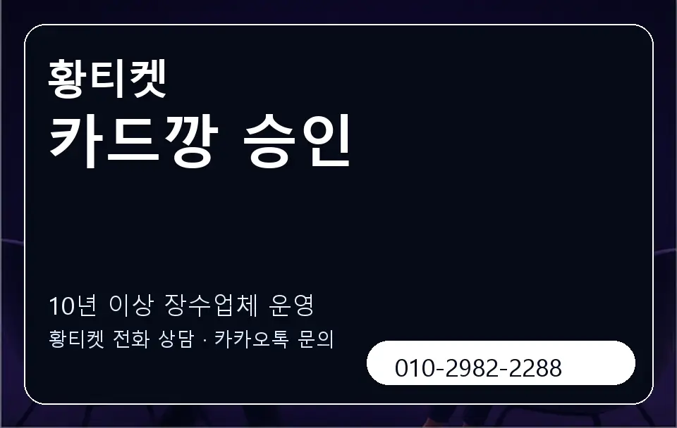 카드깡 승인 황티켓 캐러셀 5