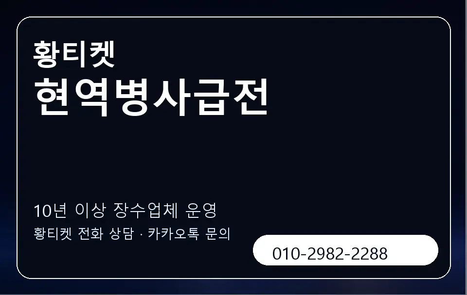 현역병사급전 황티켓 캐러셀 5