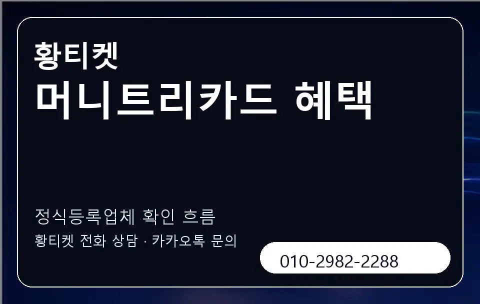 머니트리카드 혜택 황티켓 캐러셀 4
