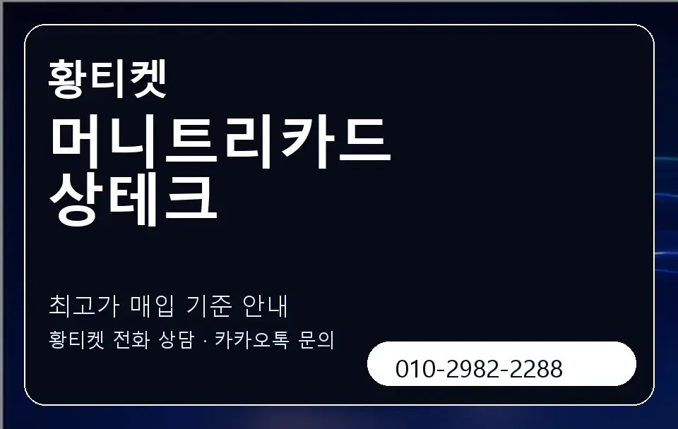 머니트리카드 상테크 황티켓 캐러셀 3