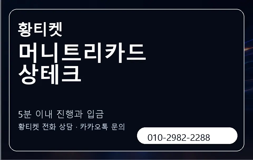 머니트리카드 상테크 황티켓 캐러셀 6