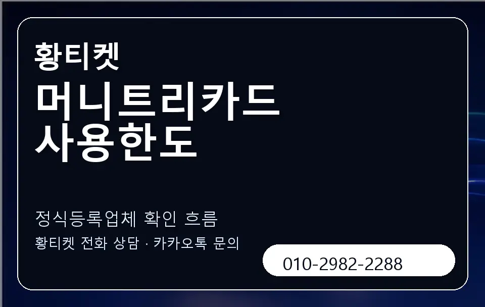 머니트리카드 사용한도 황티켓 캐러셀 4