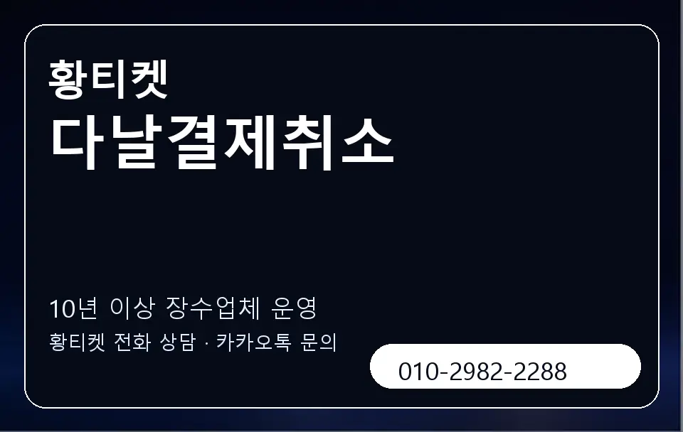 다날결제취소 황티켓 캐러셀 5