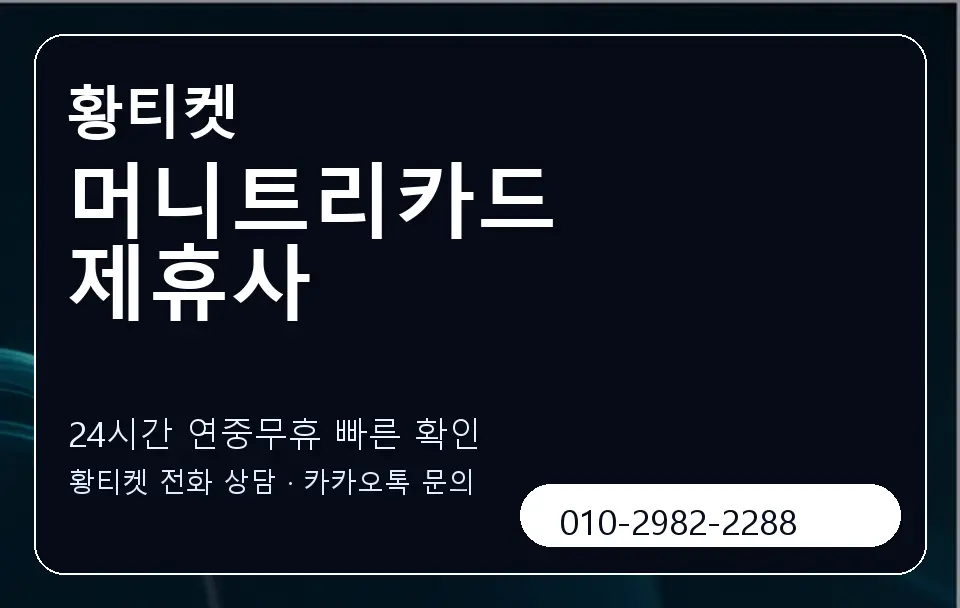 머니트리카드 제휴사 황티켓 캐러셀 2
