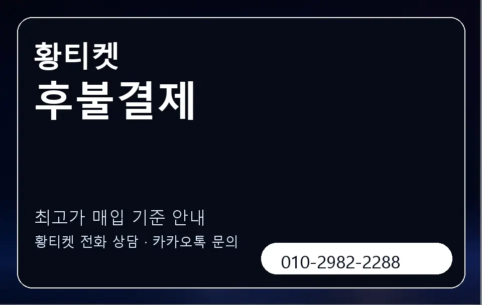 후불결제 황티켓 캐러셀 3