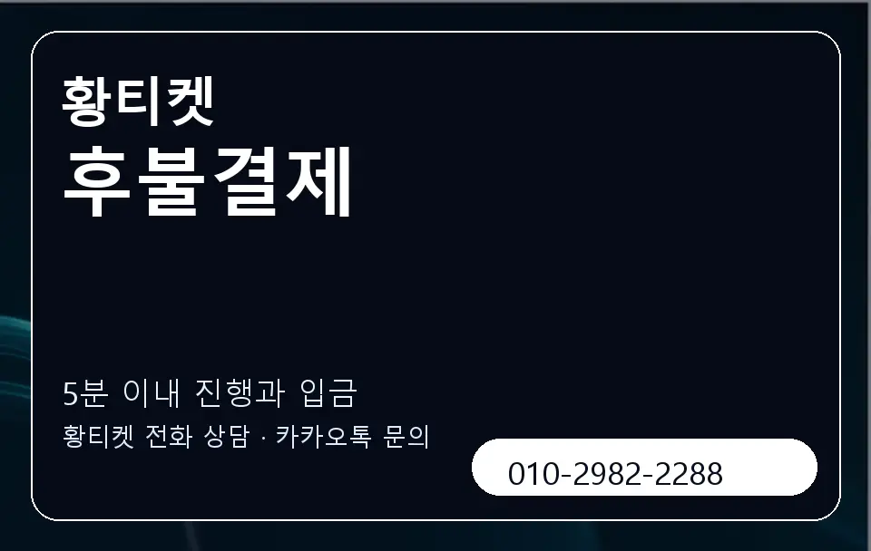 후불결제 황티켓 캐러셀 6