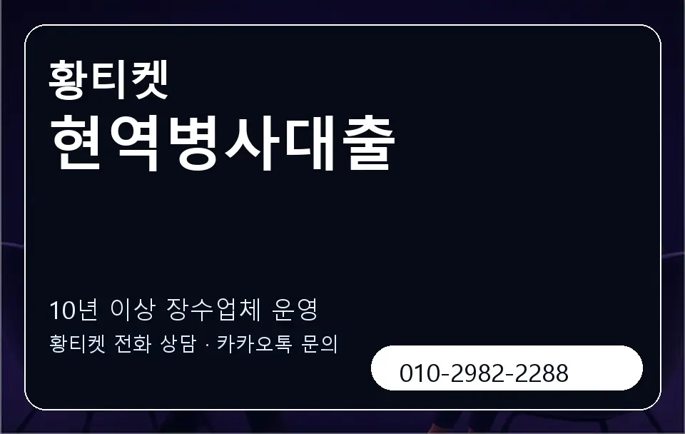 현역병사대출 황티켓 캐러셀 5