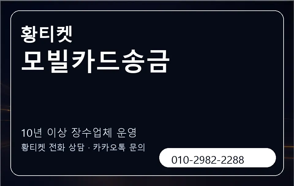 모빌카드송금 황티켓 캐러셀 5