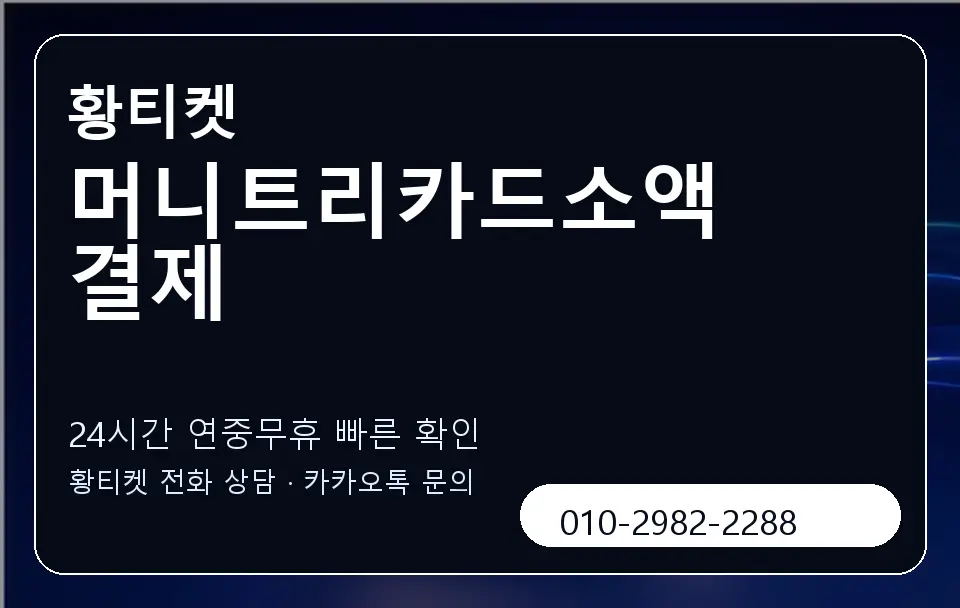 머니트리카드소액결제 황티켓 캐러셀 2