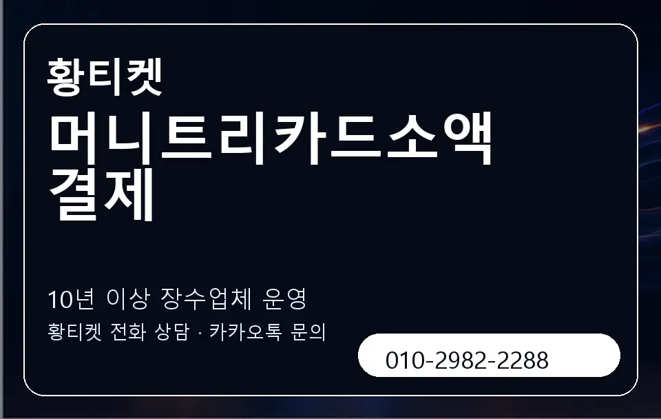 머니트리카드소액결제 황티켓 캐러셀 5